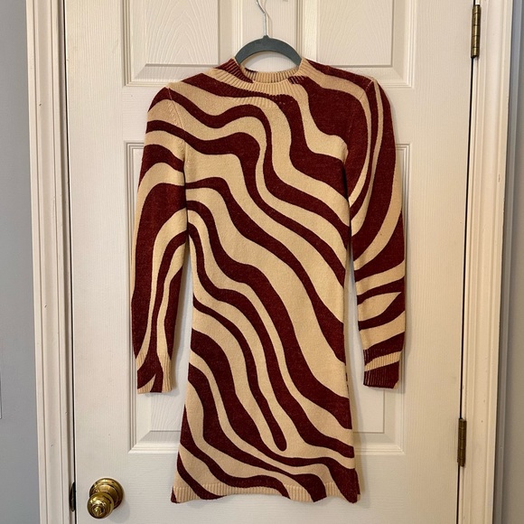 Zara Jacquard Knit Mini Dress - Picture 4 of 5